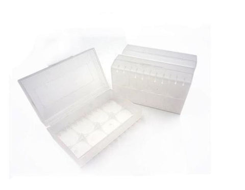 18650/20700/21700 Plastic Battery Carrying Protective Case Clear (Holds 2 Batteries)