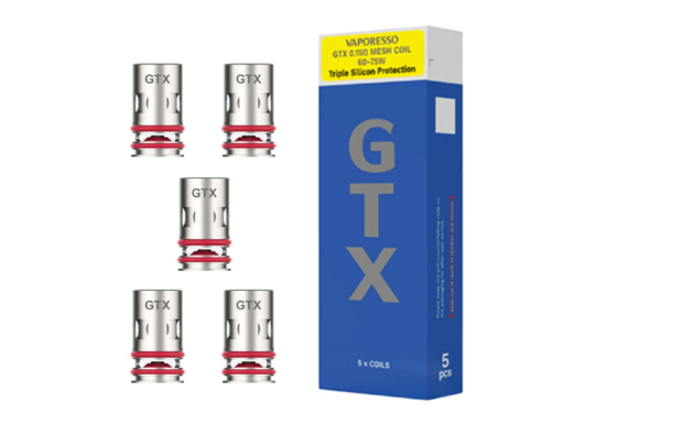 Vaporesso GTX Coil for Target 80 / Target PM30 , GTX One / Go 40 / Go E-CIGARETTES.CA INC. Vaporesso GTX Coil for Target 80 / Target PM30 , GTX One / Go 40 / Go E-CIGARETTES.CA INC.