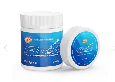 FLUID Pouches™ - Jar of 50 Regular Pouches (1g / pouch) - Includes Travel Container (ZYN Alternative)