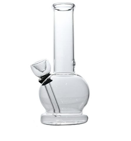 6" Transparent Glass Water Pipe