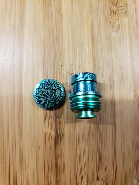 MKMODS INTEGRAL 510 TITANIUM TIP/BUTTON SET FOR BILLET BOX - STYLE 12