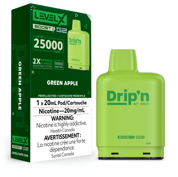 LEVEL X DRIP'N BOOST G2 POD 25K ***Harmonized Stamped***