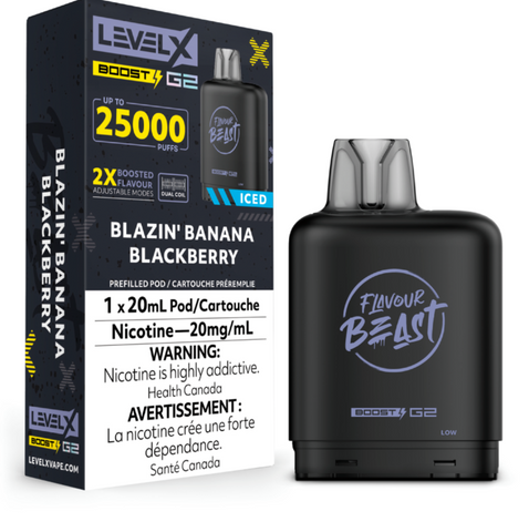 LEVEL X FLAVOR BEAST G2 BOOST POD 25K ***Harmonized Stamped***