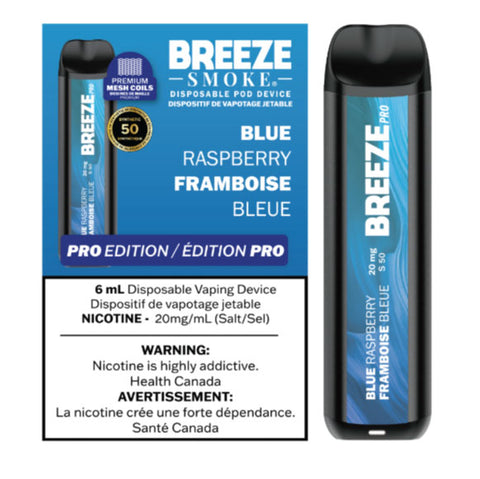 Breeze Pro S50 2000 Puffs Disposable Vape - Synthetic Nicotine ***Harmonized Stamped***