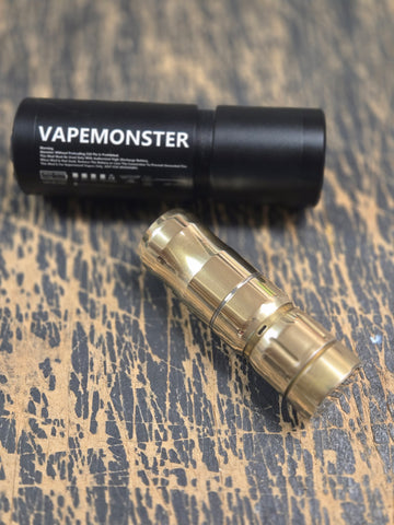 Vapemonster - "Astra VMT-217" Mechanical Tube Mod - Naval Brass, Mirror Polished