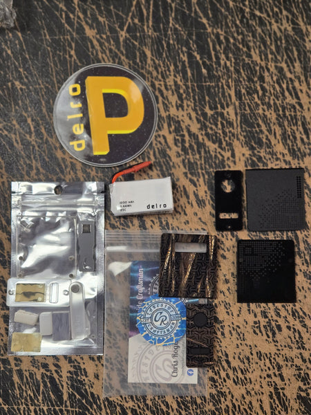 ASSORTED DELRO ACCESSORIES / NEW REPLACEMENT BATTERY