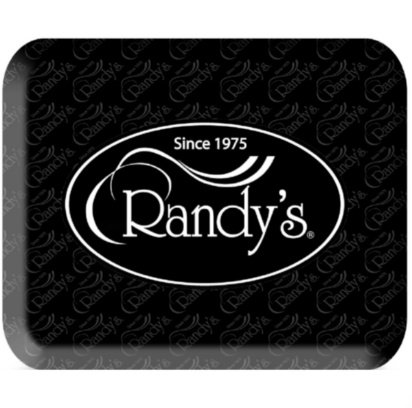 Randy’s Rolling Tray, Black Classic Logo