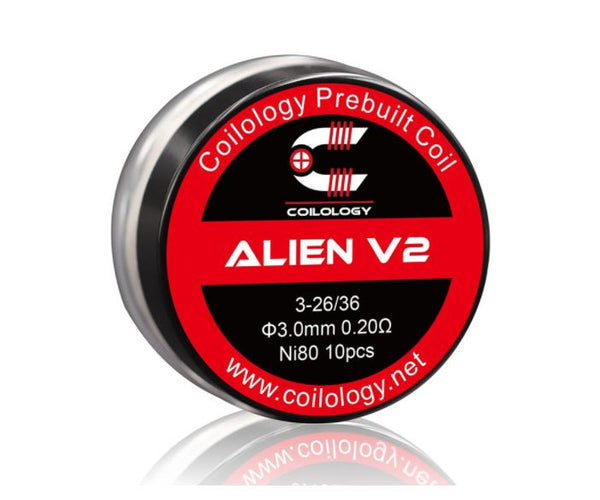 Bobine Coilology Alien V2 Ni80 3*26/36Ga 3mm (10pcs/paquet)