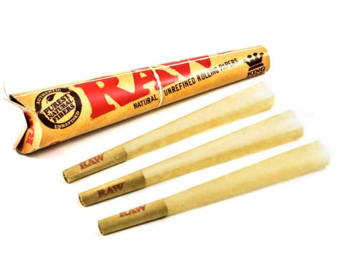 RAW ORGANIC CONES KING SIZE 3-PACK