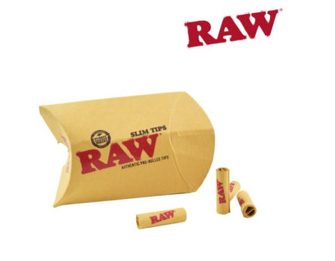 RAW SLIM PRE-ROLLED UNBLEACHED TIPS